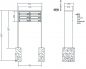 Preview: RENZ Briefkastenanlage freistehend, Tetro, Edelstahl V4A, Kastenformat 370x110x270mm, 6-teilig